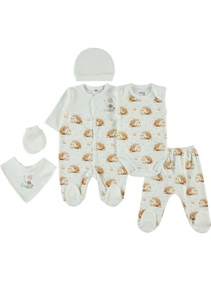 Civil Baby Kız Bebek 6'lı Zıbın Setleri  - Beyaz 0-1 Ay