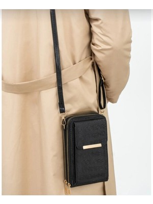 Farbag Suni Deri Omuz Askılı Telefon Çantası