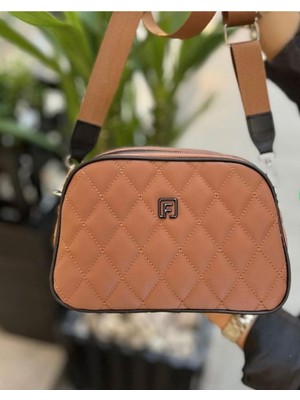 Farbag Ayarlanabilir Askılı 4 Gözlü Nakışlı Kadın Omuz Çantası