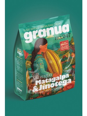 Granua Nitelikli Ham Kakao Tozu | Single Origin no.247 - Matagalpa & Jinotega Bölgesi Aile Çiftlikleri, Nikaragua 115g