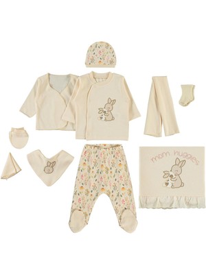 Civil Baby Kız Bebek Zıbın Setleri  - Kahverengi 0-1 Ay