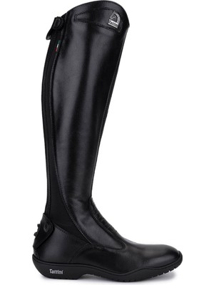 Tattini Unisex Hakiki Deri Siyah (Small) Binici Cizmesi Çizme 990 Segugıo Cızme Black-(Small)