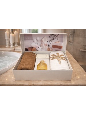 İyi Geceler İstanbul Oda Kokulu Kutulu Havlu Seti Boho Island ( 50 x 90 cm )