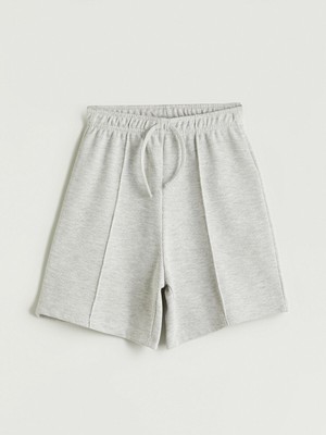 Lc Waikiki Yeni Sezon Beli Lastikli Kız Çocuk Şort