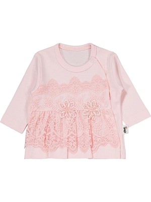 Civil Baby Fırfır Tüllü  Zıbın Takımları - Pudra 0-1 Ay