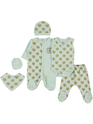 Civil Baby Erkek Bebek 6'lı Zıbın Setleri  - Yeşil 0-1 Ay