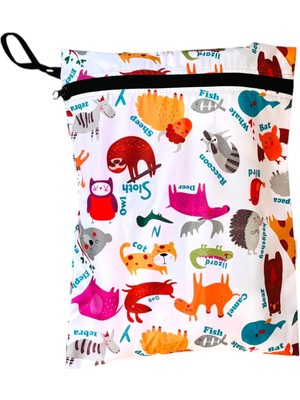 Su Geçirmez, Islak Mayo, Kıyafet Vs Taşıma Torbası, Çok Amaçlı Bebek Bakım Çanta/organizer, Beyaz, 3