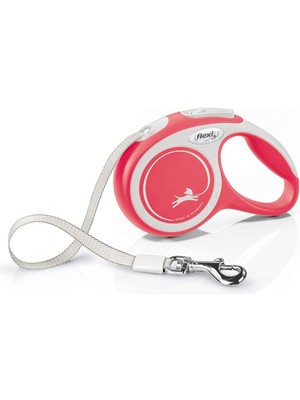 Flexi New Comfort Xs Beden Kırmızı 3mt Şerit Tasma