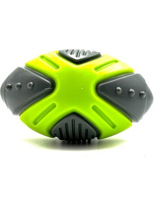 Sesli Yumuşak Dokulu Elips Köpek Oyuncağı Yeşil-Siyah