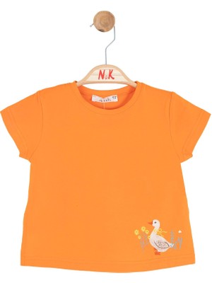 Nk Kız Bebek Sunflower Tshirt 1-4 Yaş Turuncu