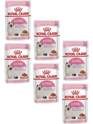 Kitten Soslu Yaş Kedi Maması 85 gr x 6 Adet