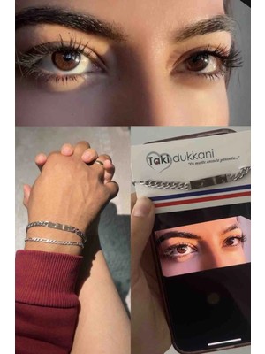 Takı Dükkanı Kişiye Özel Göz Resim Baskılı Paslanmaz Çelik Bileklik Sevgiliye Hediye SCB83-2