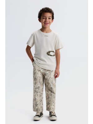 Nk Erkek Çocuk Aragorn Tshirt 4-8 Yaş Krem-Haki