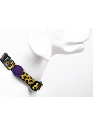 Tailpetz Ayarlanabilir Dayanıklı ve Konforlu Desenli Köpek Boyun Tasması (Medıum, Leopard)