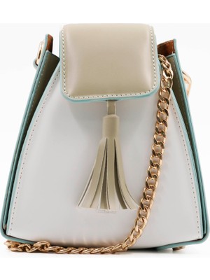 Aron Atelier Pyramid Zincir Askılı Halkalı Kadın El Çantası ve Çapraz Çanta