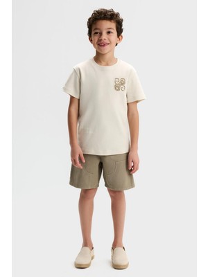 Nk Erkek Çocuk Como Tshirt 4-8 Yaş Krem