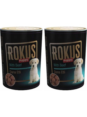 Rokus Yavru Köpek Konserve Maması 410 G 2li Paket
