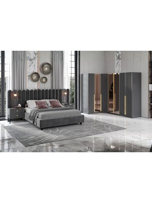 Doressa Talic 7 Kapılı Köşe Yatak Odası Takımı