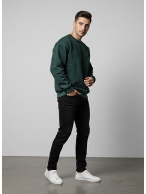 Unique Core Basic Kışlık Içi Polarlı Sweatshirt