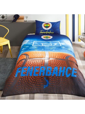 Fenerbahçe Basketbol Desenli Pamuk Nevresim Takımı, Çok Renkli, Tek Kişilik