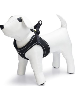 Köpek Göğüs Tasması, Neopren, Siyah, S, 38-44CM