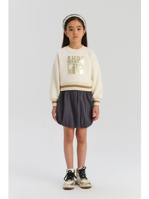 Beverly Hills Polo Club Bg Store Kız Çocuk Ekru Sweatshirt