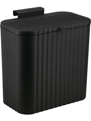 Mutfak Tezgah Üstü ve Dolap Askılı Çöp Kovası 15 Lt Siyah (NKS158-1)