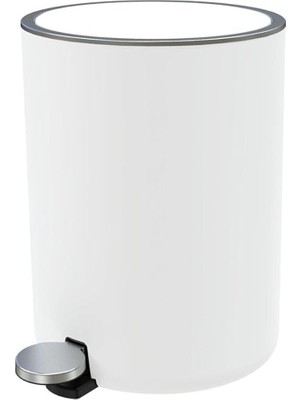 Primanova Lenox 5 Lt Pedallı Çöp Kovası Beyaz