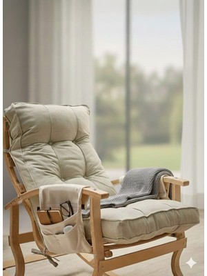 Er-Ge Ticaret Padişah Ahşap Sallanan Sandalye, Tv Koltuğu, Emzirme Koltuğu, Dinlenme Koltuğu, Baba Koltuğu