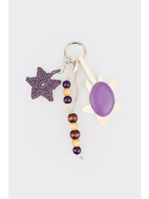 Elle Mor Çanta Charm Anahtarlık