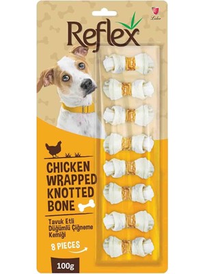 Reflex Tavuk Etli Çift Düğüm Kemik 8'li 100 G