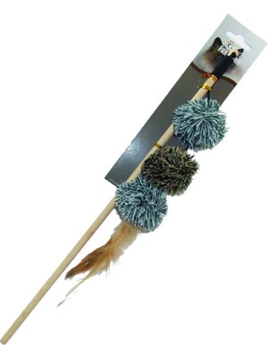 550525 Kedi Oltası, Kedi Otlu Oyuncak, Sap: 40CM, Peluş, 25X5