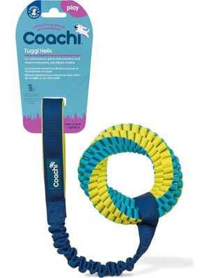 Coachi Tuggi Helix - Tug Of War & Için Interaktif Köpek Oyuncağı. Güçlü ve Hafif, Esnek Bungee Sapı,