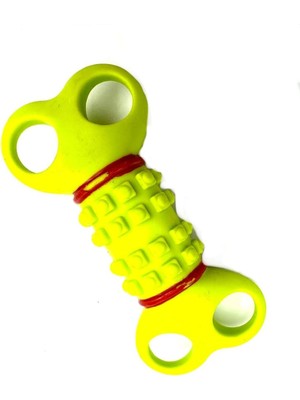 12CM Yassı Kemik Köpek Diş Kaşıma Oyuncağı Yeşil