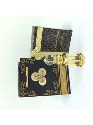 Osmanlı Sarayı Cariye Kokusu Taşlı Sarı Tasarım Şişe 4gr