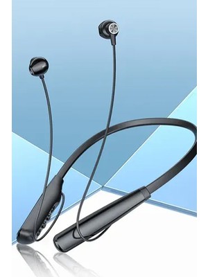 Gampus Boyuna Asılabilen Bluetooth Kulak Içi Kulaklık Sporcu Kulaklığı Yüksek Şarj Kapasiteli Yüksek Ses