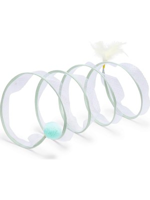 Yavru Kedi Tüneli, Spiral Şeklinde, 60X25X25CM