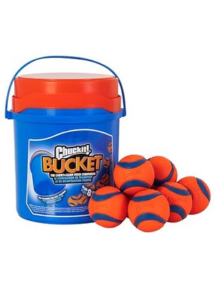Chuckit! Özel Kova Seti - 8 Adet Ultra Ball Medium ve Temizlik Kovası