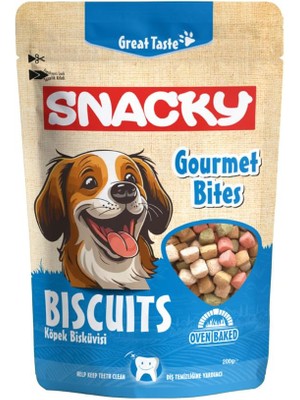 Snacky Gourmet Bites Köpek Bisküvisi 200 gr
