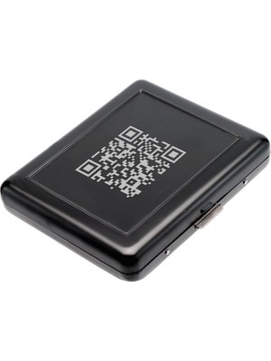 Hediye Shop Qr Kodlu Gizli Mesajlı Siyah Sigara Tabakası