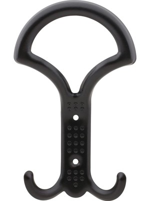 Noktalı Portmanto Vestiyer Duvar Askısı Metal Dolap Elbise Askılığı Siyah 5 Adet