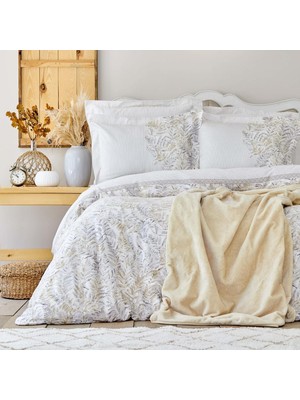 Bled Gri %100 Pamuk Çift Kişilik Nevresim Takımı