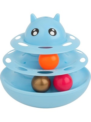 Döner Kedi Köpek Hacıyatmaz Oyuncağı, Zihin Uyarıcı, Dayanıklı, Otomatik Hareketli, Eğlenceli Oyun A