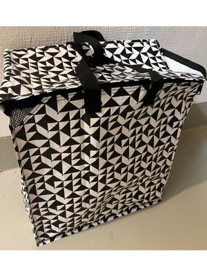 Knalla Çanta Siyah/beyaz; (47 L)