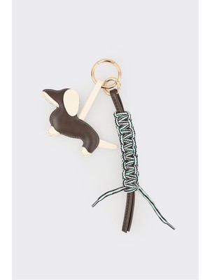 Elle Kahve Çanta Charm Anahtarlık