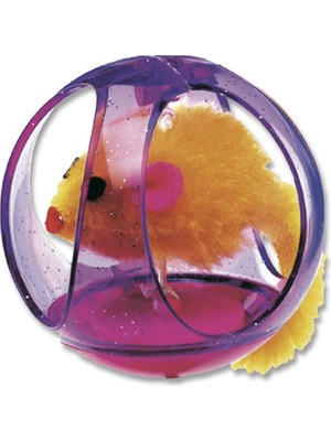 Peluş Fareli Kedi Oyuncağı Merak Uyandırır Plastik Karışık Renkli Pa 5214 65MM