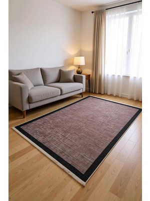 Blghome Dokuma Tabanlı Kolay Tamizlenir Dekoratif Halı BLG3801
