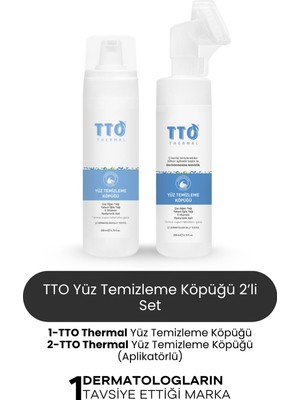 TTO Yüz Temizleme Köpüğü 2’li Set - Aplikatörlü ve Aplikatörsüz Gözenek Temizleyici Cilt Arındırıcı