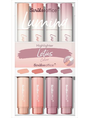 Lumina Fosforlu Kalem Lotus, 4'lü Set, Lotus