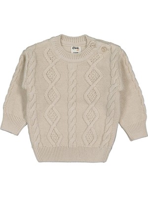 Civil Baby Rain Saç Örgü 6-18 Ay Kazak - Bej 9-12 Ay